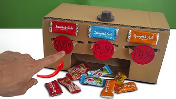 DIY Candy Dispenser | How to make Multi Candy Vending Machine From Cardboard | Build Candy dispenser
