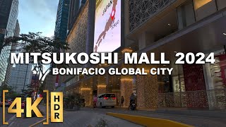 2024 Walking Tour in Mitsukoshi Mall, BGC | One Year Update | Taguig, Philippines
