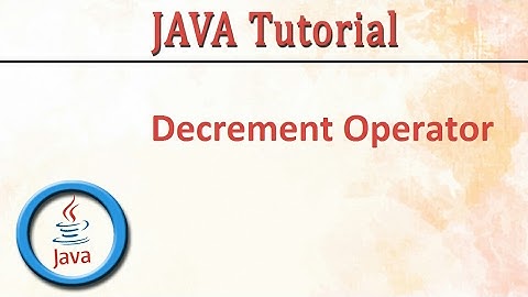 Java Decrement Operator Program