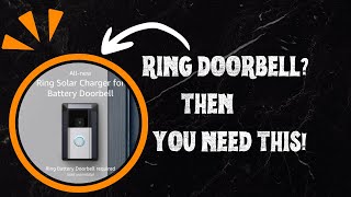Never Charge Your Ring Doorbell Again! Solar Charger Review!