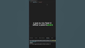 Desafio Python como saber se uma String é um Palíndromo #python #aprenderpython #programação #coding