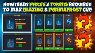 HOW MANY PIECES REQUIRED TO MAX PERMAFROST & BLAZING CUES ? 😍 HOW MANY ICE & FIRE TOKENS REQUIRED ❤️