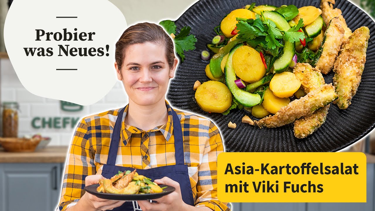 Viki macht einen Asia-Kartoffelsalat mit Gemüse-Karaage  | Probier was Neues! | Chefkoch