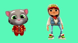 Tom x el oro vs Surfistas del metro - Tom gold run vs Subway surfers. screenshot 2