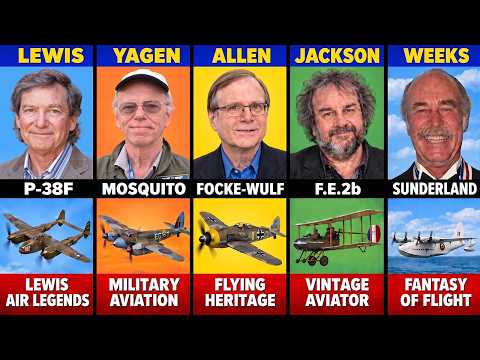 10 FAMOUS Aircraft Collectors With AMAZING COLLECTIONS!