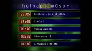 Hbo Műsorajánló 2001. Május, Archív - Hbo Promos Hungarian, May 2001. Retro