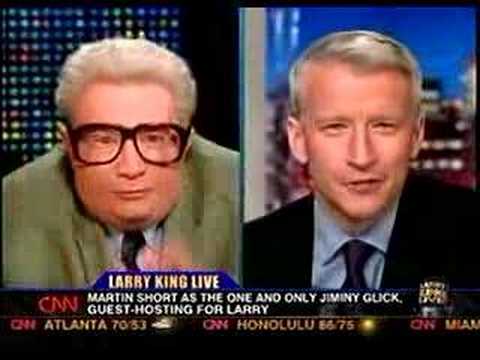 Jiminy Glick interviews Anderson Cooper