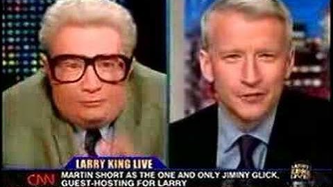 Jiminy Glick interviews Anderson Cooper