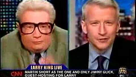 Jiminy Glick interviews Anderson Cooper