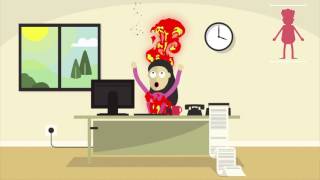 Explanatorro against spontaneous human combustion at work. Ole!