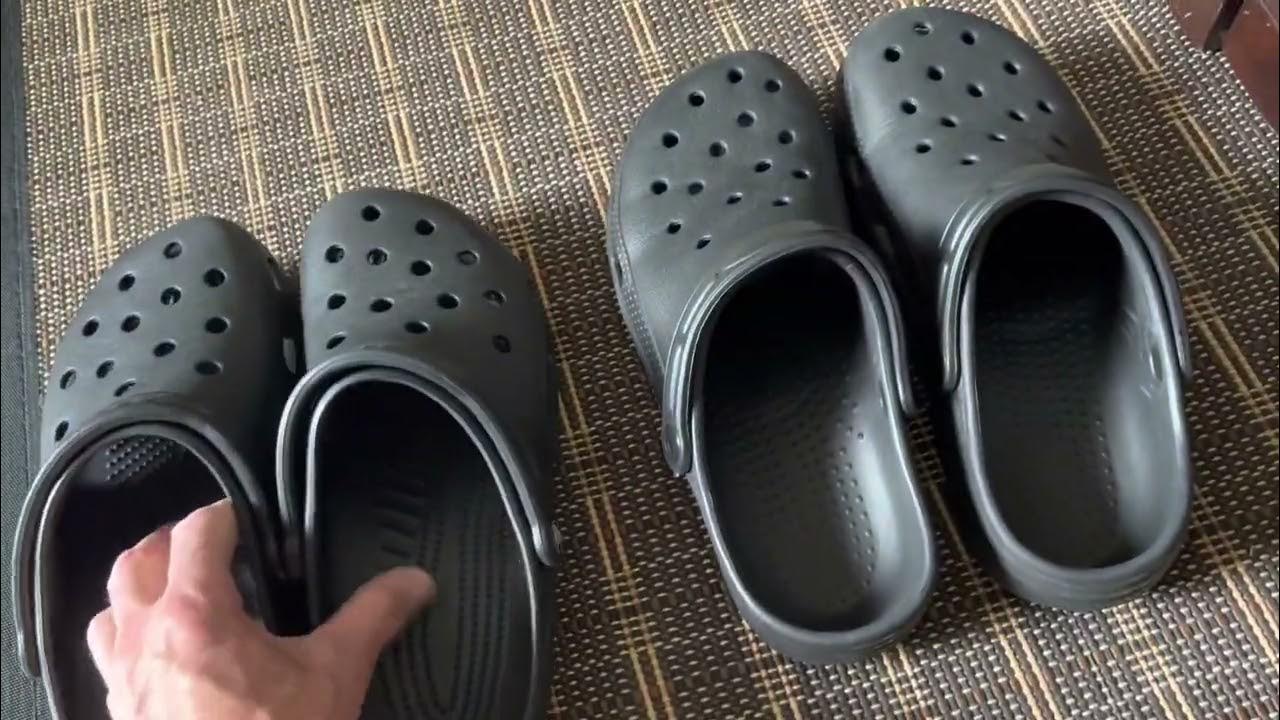 Crocs vs knock off Crocs camp shoe comparison YouTube