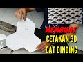 3D wall painting #membuat cetakan cat dinding 3D dengan alat seadanya