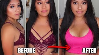 How I Make My A Cups Look Bigger! (W/ UpBra!!) 