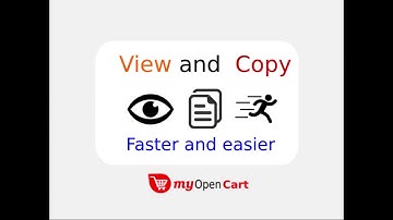 Product Quick View and Copy (Admin) OpenCart