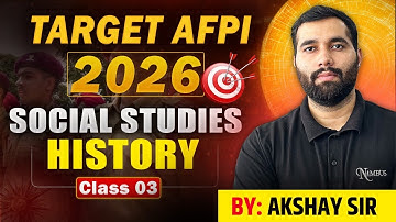 AFPI II 2026 II SOCIALSTUDIES II HISTORY 03 II BY AKSHAY THAKUR #nimbus #afpipunjab