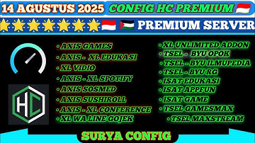 🇮🇩 🇵🇸 CONFIG HC TERBARU || AXIS TELKOMSEL XL INDOSAT BYU SMARTFREN TRI || 14/8/2025