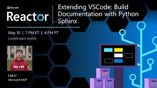 Extending VSCode: Build Documentation with Python Sphinx