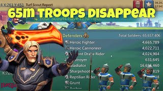 Lords Mobile  How to make troops disappear. Scary reports agaisnt big compositions