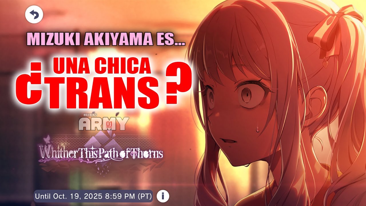 MIZU5 EXPLICADO Mizuki Akiyama: Wither this path of thorns - YouTube