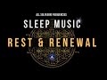 Rest and renewal with all 9 solfeggio frequencies  black screen sleep music