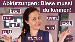 Kennst du diese Abkürzungen? (Deutsch für Fortgeschrittene)