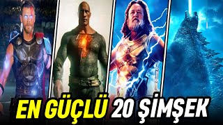 En Güçlü Şimşek Gücüne Sahip 20 Karakter Güç Sıralaması | MARVEL - DC - MONSTERVERSE