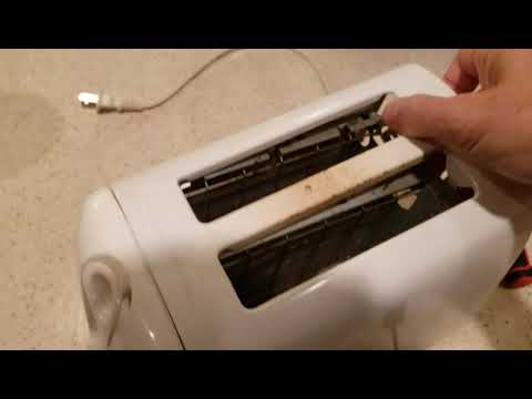 Fix Toaster that won't stay down.