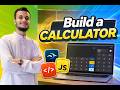 মাত্র ১০ মিনিটে Calculator বানাও 😳 | HTML + Tailwind + JavaScript (Beginner Friendly)