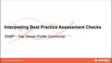 SNMP - Trap Server Profile Community - Interpreting BPA Checks - Devices