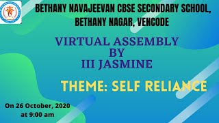 Virtual Assembly by III Jasmine on 26-10-2020