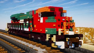 Minecraft Ferromex FXE SD70ACe Locomotive Tutorial screenshot 3
