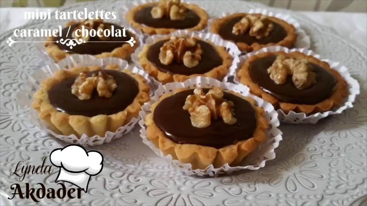 Mini-tartes chocolat et caramel-coco salé - Les recettes de Caty