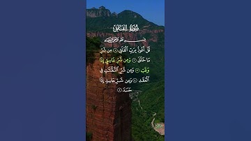 سورة الفلق..الشيخ سعد الغامدي ❤🍃