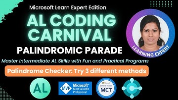 AL Coding Carnival: Palindrome String Program in AL Programming | Learn 3 Different Methods to Code