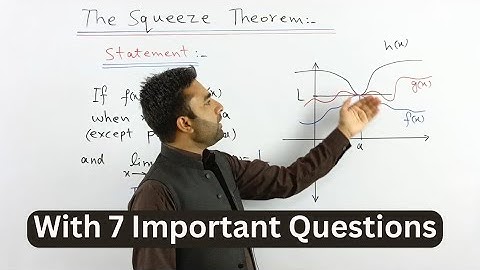 Squeeze Theorem/ Sandwich Theorem/ Pinching Theorem/ with important Questions | Limit in Calculus