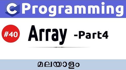 Number of Odd and Even Numbers in an Array In C Programming - Malayalam #40
