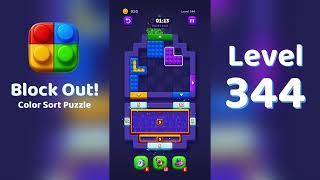 Block Out Level 344 Walkthrough 🧩 | All Levels Solution | Mini Boss