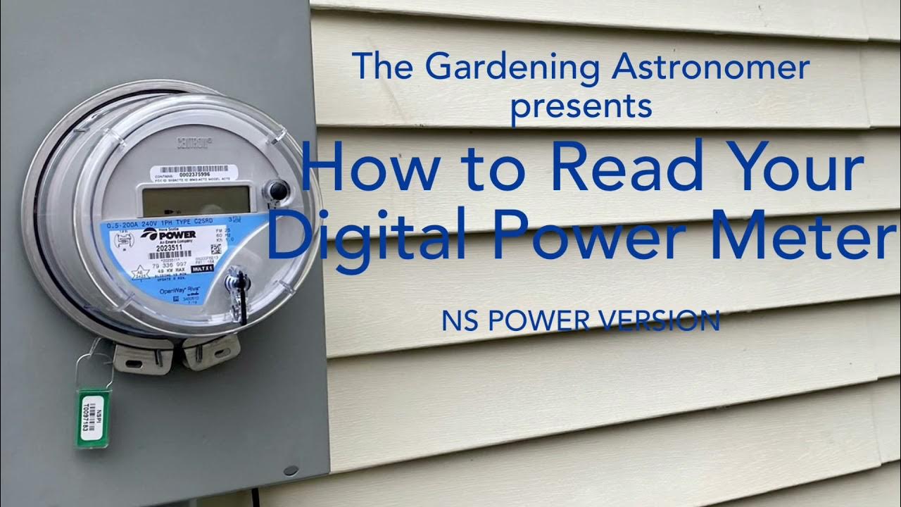 How to Read Your Digital Power Meter (NS Power Version) YouTube