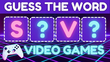 Guess the 4-Letter Word ESL Game | Video Games Arcade Theme Quiz