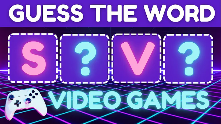 Guess the 4-Letter Word ESL Game | Video Games Arcade Theme Quiz