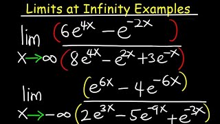 : Limits at infinity: solved examples