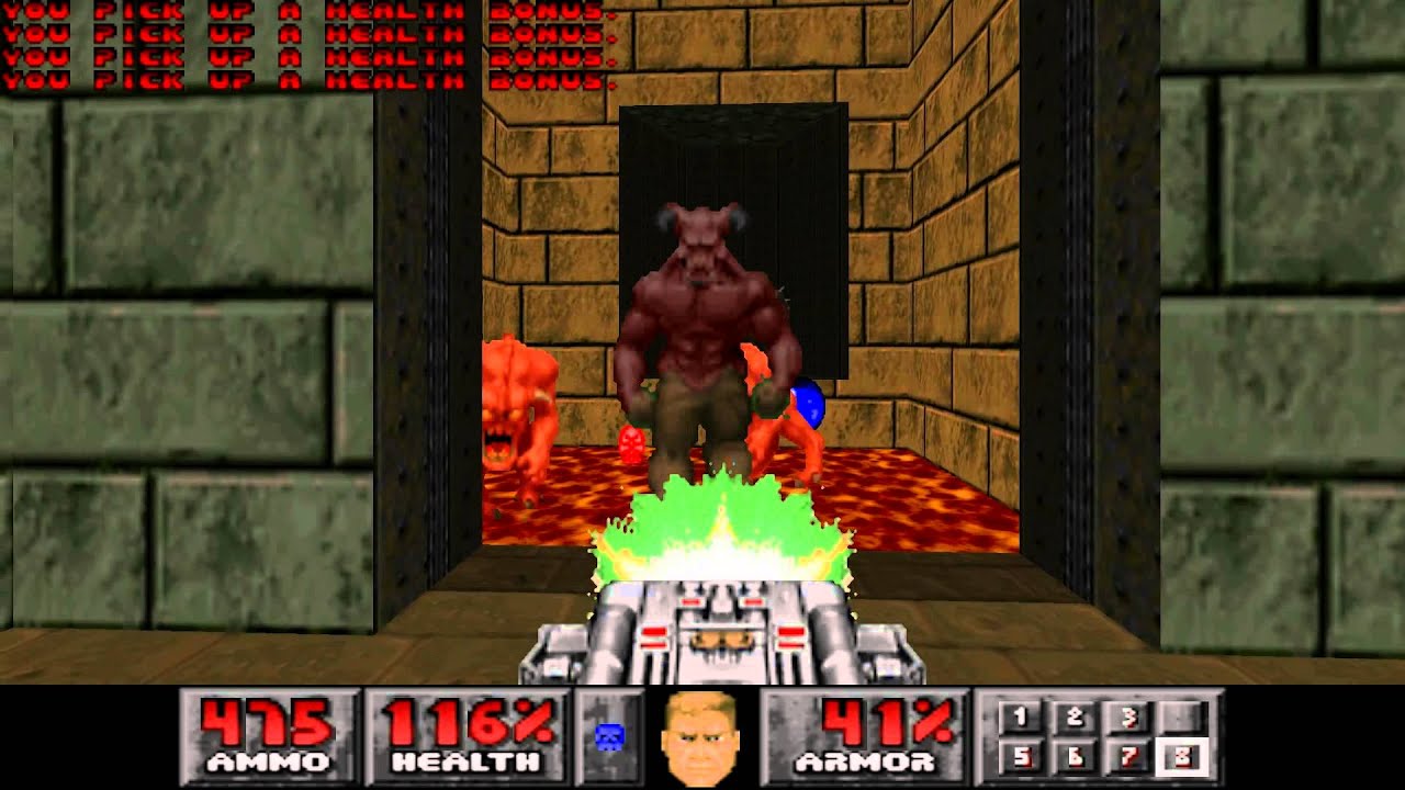 Let's Play PSX Doom Level 19 House of Pain YouTube