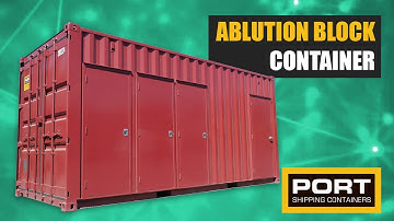 Ablution Block built from a Shipping Container