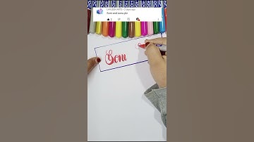 Soni & Sonu 🥰 name calligraphy ||doms brush pen calligraphy || calligraphy name WhatsApp status💕