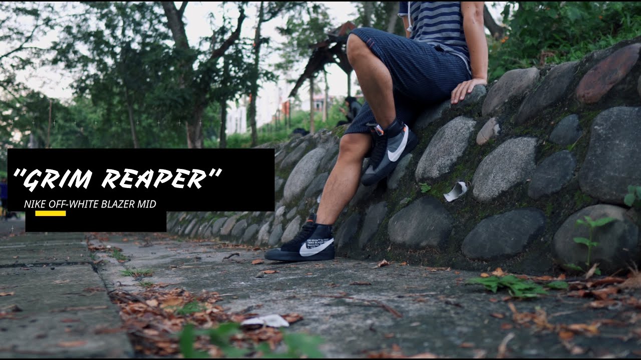 Nike Blazer Mid Off-White Grim Reaper | Impression Video - YouTube
