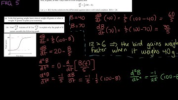 Solved: AP Calculus BC 2012 FRQ 5 parts A and B