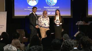 Larisa Munteanu wins the My Data Is Mine Award 2026 at Brussels Privacy Symposium
