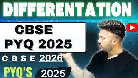  CBSE PYQ 2025 Continuity And Differentiation PYQ Maths for Class 12 #cbse2026 #maths #cbse2026  