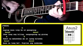 Video thumbnail of "Hanggang Tingin Na Lang by Gimme 5-Guitar Chords & Strumming Pattern"