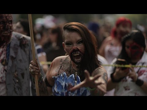 Gruselstimmung beim „Zombie-Walk“